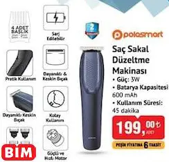 POLOSMART SAÇ SAKAL DÜZELTME MAKİNASI